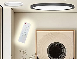 מנורת תקרה דק במיוחד עם שלט מנורת תקרה דק במיוחד עם שלט